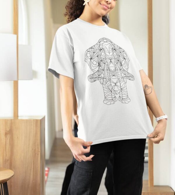 Mamute Preto Camiseta Branca